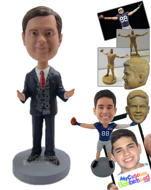 Best Man in Formal Outfit Ready for the Wedding Ceremony Personalized Bobblehead Best Man in Formal Outfit Ready for the Wedding Ceremony Personalized Bobblehead